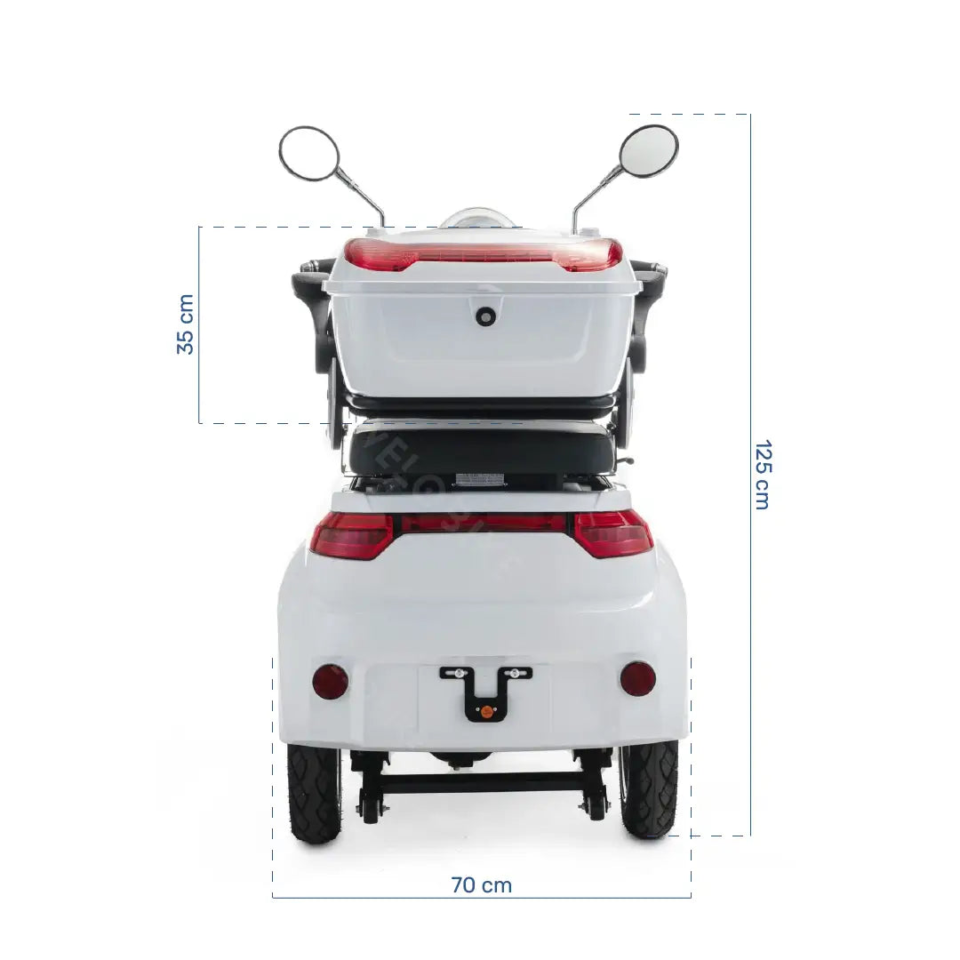 Scooter para movilidad reducida con ruedas neumáticas de 10 pulgadas para máximo agarre de Dortomedical