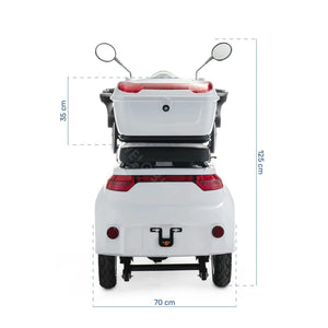 Scooter para movilidad reducida con ruedas neumáticas de 10 pulgadas para máximo agarre de Dortomedical