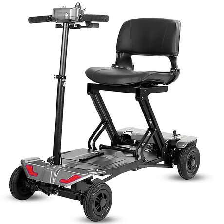 Modelo gris del Scooter plegable automático en color azul con diseño moderno y ergonómico dortomedical