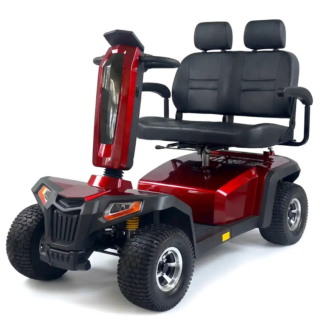 Scooter todoterreno doble asiento que supera pendientes de hasta 12 grados para una mayor libertad dortomedical