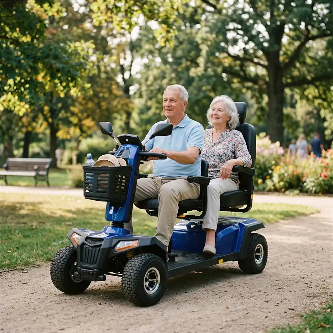 Scooter Doble Asiento con Ruedas Todoterreno DANUBIO BIPLAZA