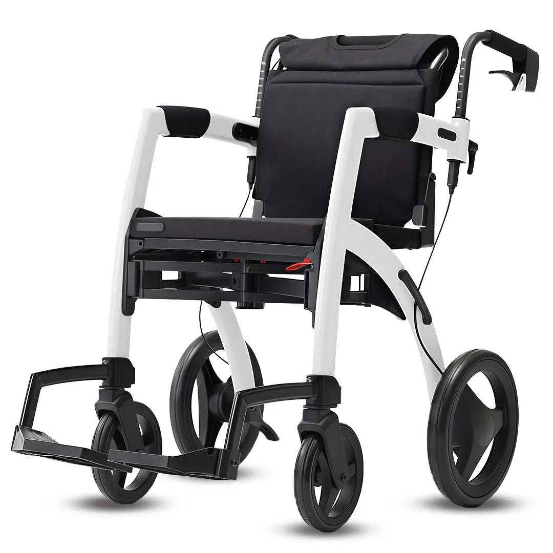 Silla andador para adultos con asiento acolchado de 45 cm diseñado para un descanso ergonómico dortomedical