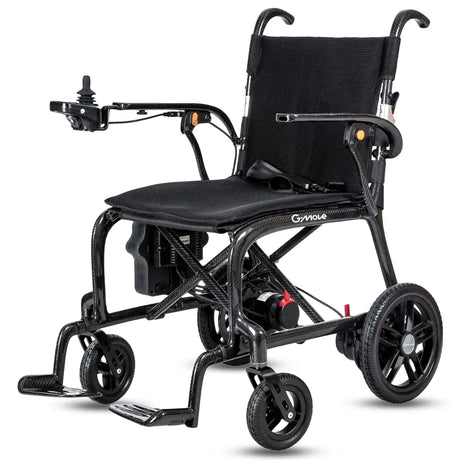 Silla de ruedas eléctrica con estructura plegable que ofrece facilidad a la hora de guardarla en espacios reducidos como un maletero dortomedical