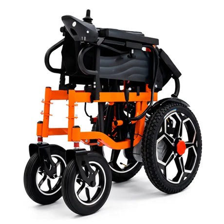 Silla de ruedas electrica con freno electromagnetico automatico de seguridad para un frenado inmediato para evitar accidentes y caidas dortomedical