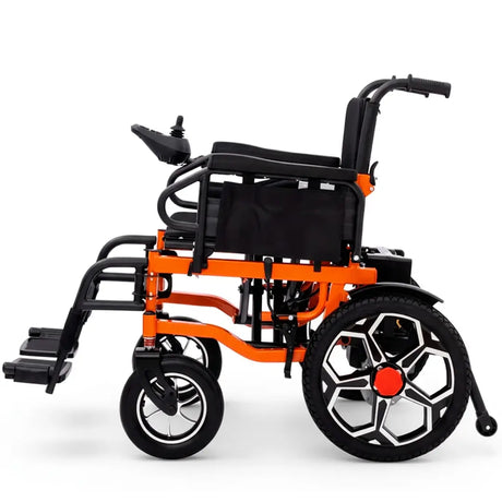 Silla de ruedas para mayores con plegado rapido tipo tijera ultrarrapido para un ahorro de espacio al guardarla en casa dortomedical