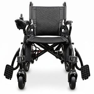 Silla de ruedas eléctrica SIRA con reposabrazos abatibles para facilitar el acceso dortomedical
