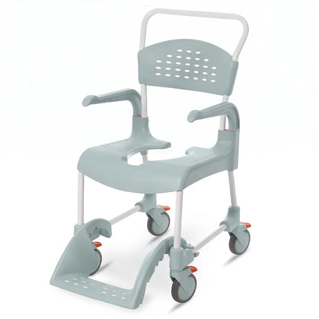 Silla de ducha y WC Etac CLEAN con reposabrazos abatibles para facilitar las transferencias dortomedical