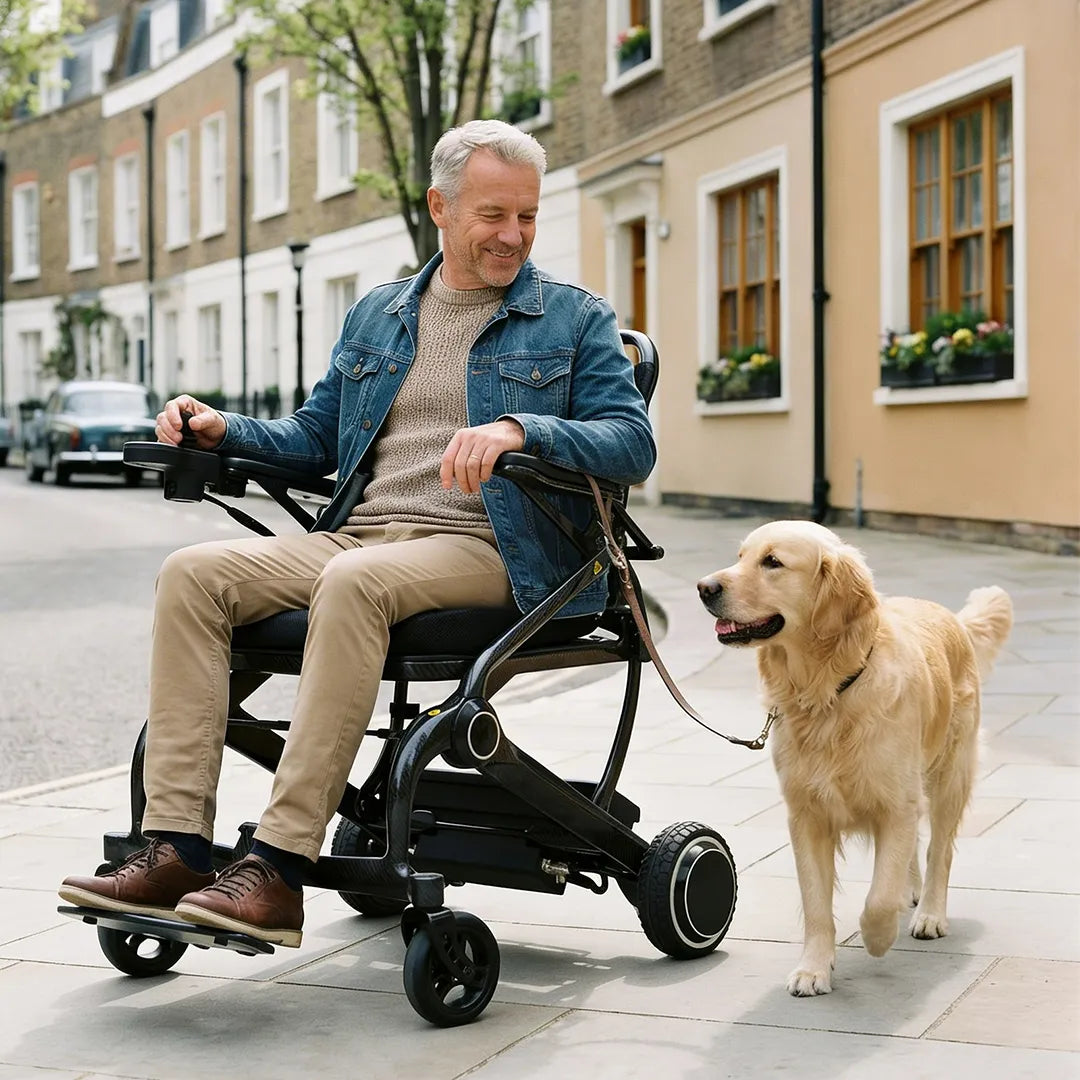 Silla eléctrica con batería de litio extraíble para carga externa que ofrece comodidad dortomedical