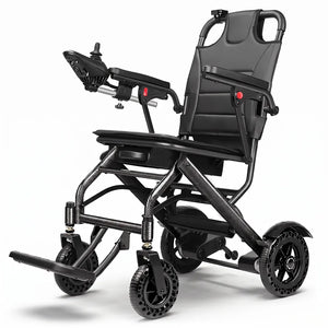 Silla eléctrica plegable con mando de acompañante para una mayor comodidad del cuidador dortomedical