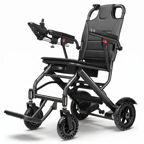 Silla eléctrica plegable con mando de acompañante para una mayor comodidad del cuidador dortomedical
