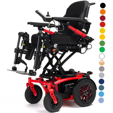 silla eléctrica con elevación y basculación eléctrica y reclinación manual para mejorar la postura en personas con movilidad reducida dortomedical