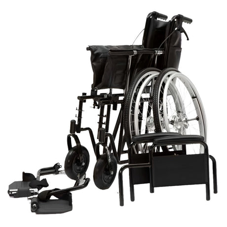 Modelo bariátrico plegable para un transporte práctico; cuenta reposabrazos desmontables para reducir mas aún su volumen dortomedical