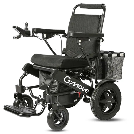 Silla de ruedas eléctrica con doble almacenamiento para una mayor capacidad a la hora de guardar objetos personales dortomedical
