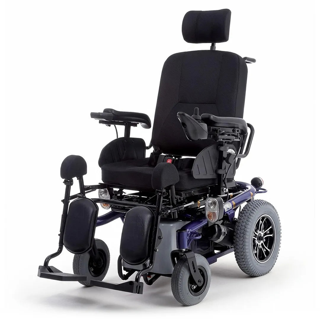 Silla de ruedas eléctrica reclinable hasta 180 grados para mayor confort dortomedical