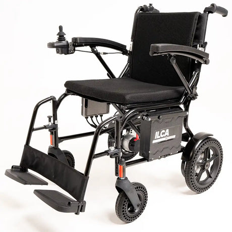 Silla de ruedas eléctrica ultraligera de aluminio y magnesio resistente y robusta muy maniobrable y con la máxima durabilidad dortomedical