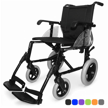 Silla de ruedas ligera y plegable Forta Line de aluminio, cómoda y resistente para el uso diario dortomedical