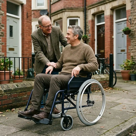 Silla de ruedas con estructura autopropulsable de aluminio, pensada para un uso diario estable dortomedical