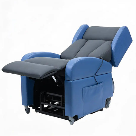 Sillón con reclinación eléctrica posición cama; permite un descanso prolongado gracias a su diseño ergonómico e ignífugo dortomedical