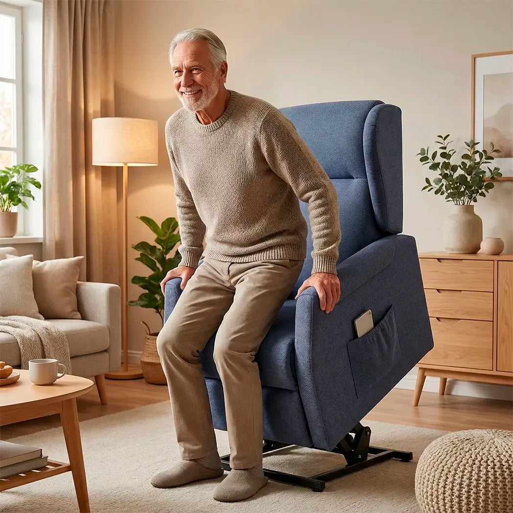 Sillón Eléctrico SUPER ESTRECHO con Elevación y Reclinación
