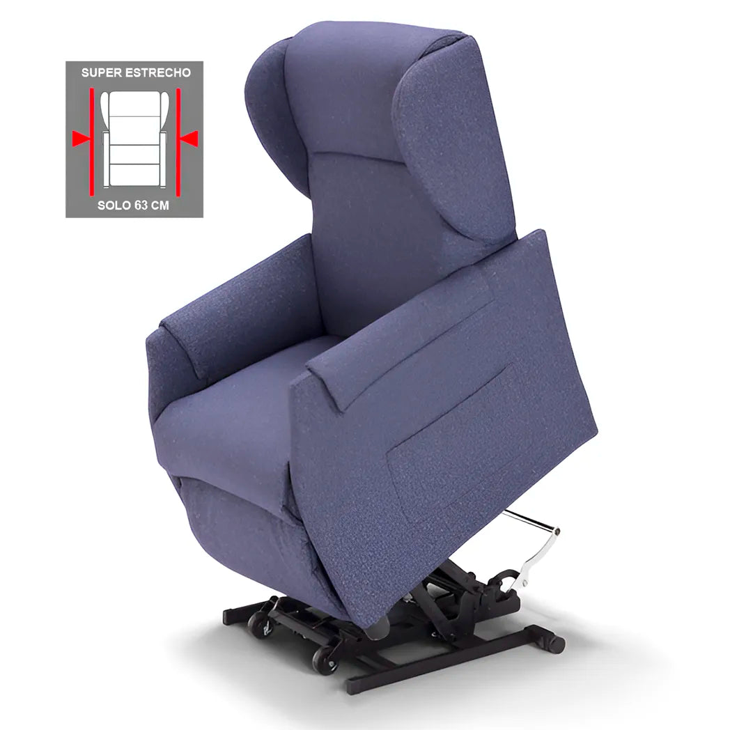 Sillón Eléctrico SUPER ESTRECHO con Elevación y Reclinación
