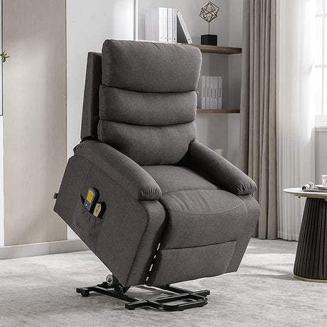 Sillón Eléctrico Levanta Personas Reclinable con MASAJE