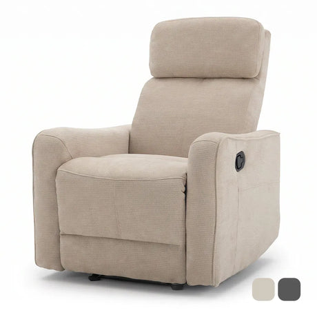 Sillón reclinable fabricado en microfibra transpirable para mayor comodidad dortomedical
