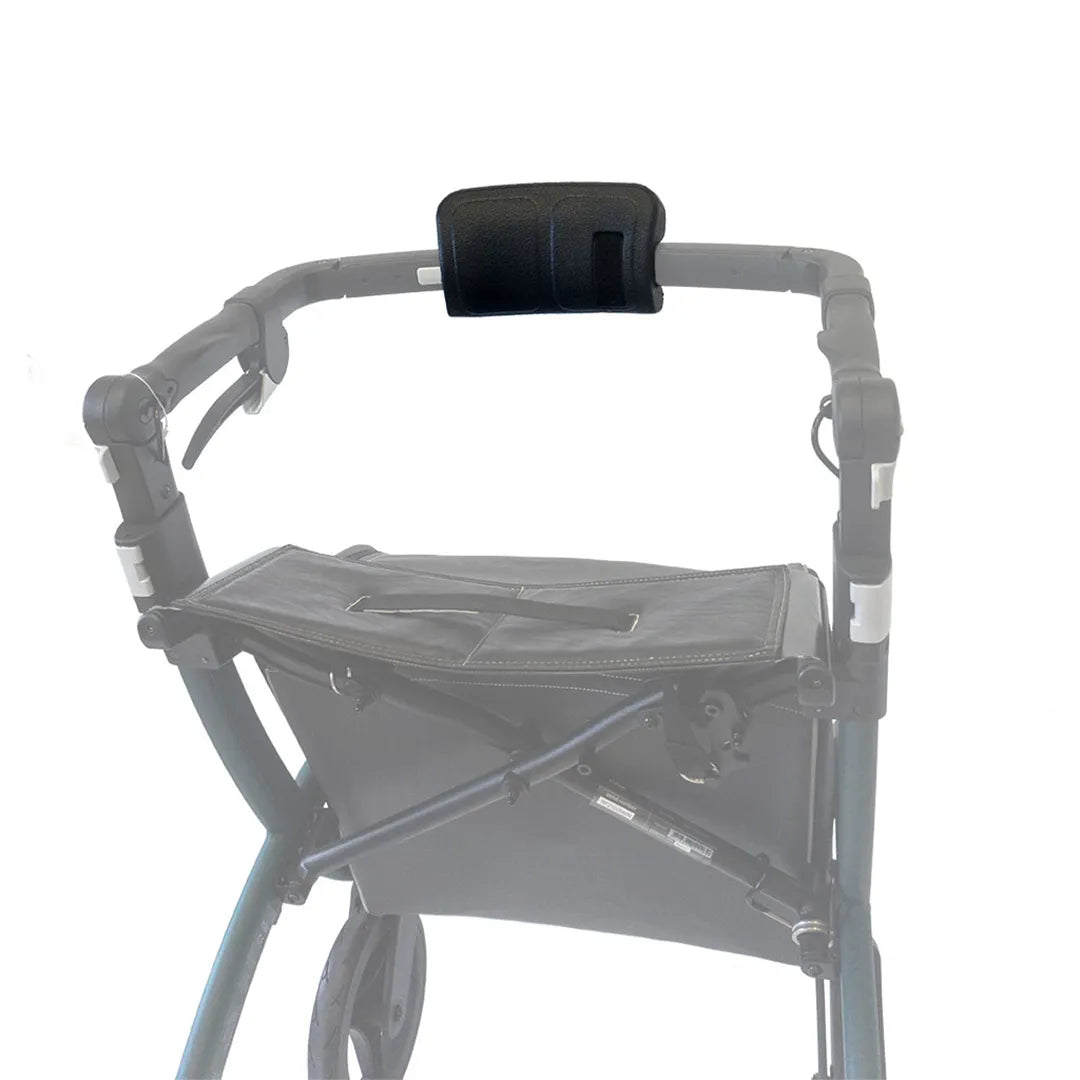 Soporte para espalda para el andador rollz flex que ofrece comodidad y sujeción dortomedical