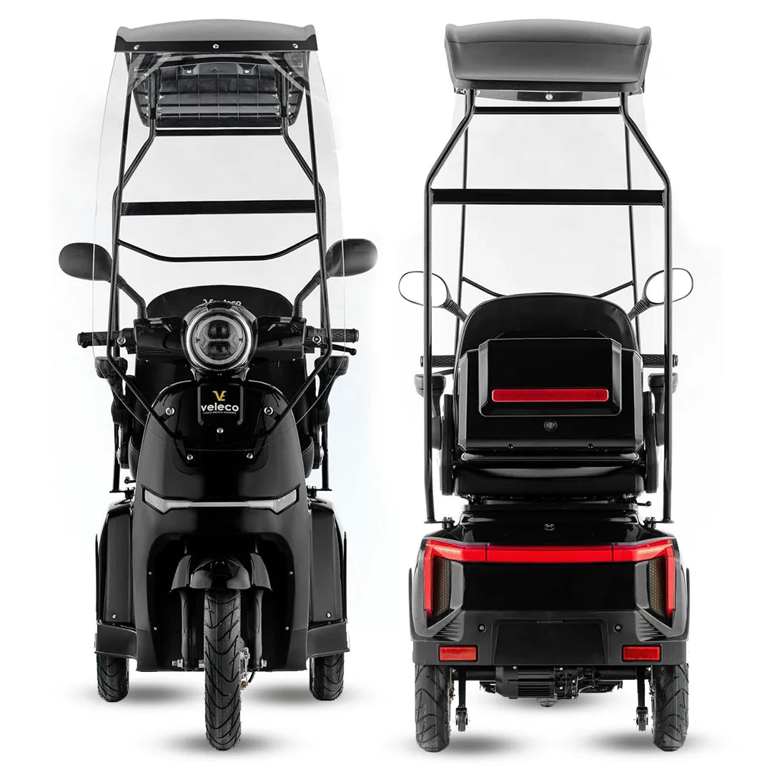 Vehículo eléctrico para mayores con sistema completo de luces para conducción nocturna de Dortomedical