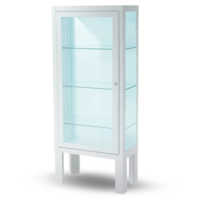Vitrina clínica con puerta de acero inoxidable que ofrece una visibilidad total del interior dortomedical