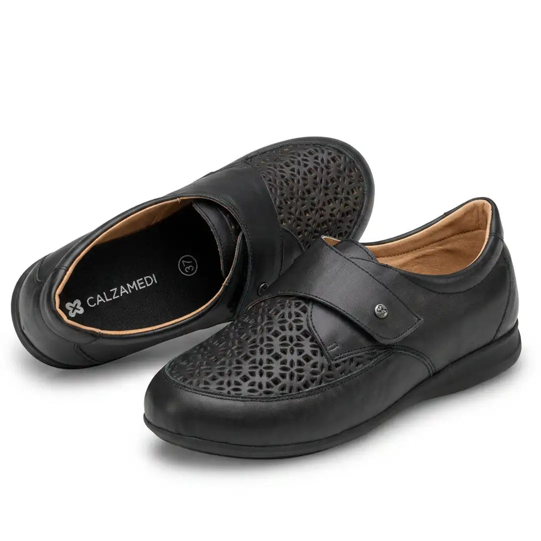 Zapato calado gran capacidad que evita presiones incómodas en el pie dortomedical
